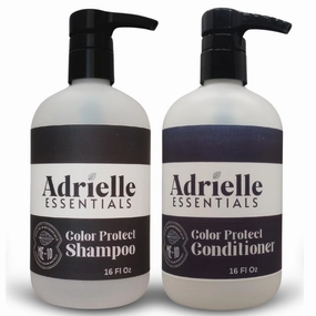Adrielle Essentials Apples & Eucalyptus Scented Color Protect Hair Shampoo and Conditioner Set, 16 Oz Shampoo - 16 Oz Conditioner