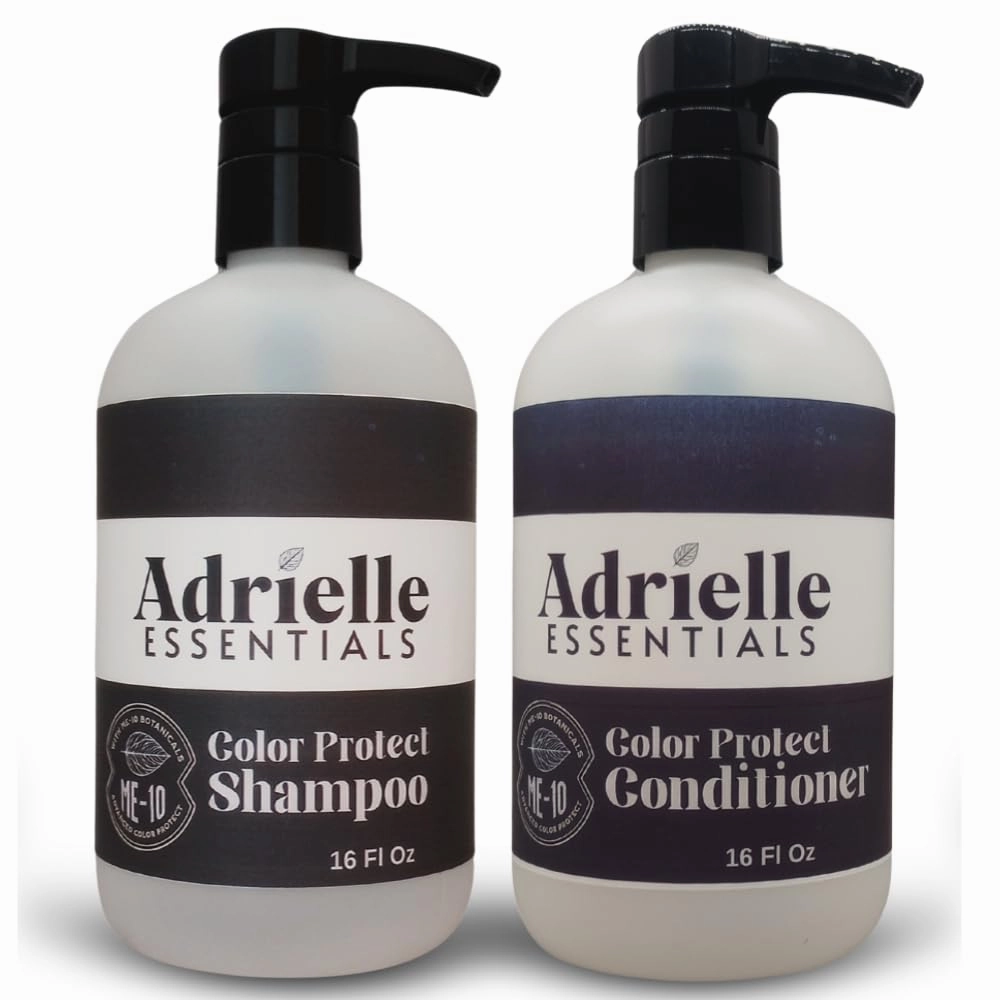 Adrielle Essentials Cocoa Sugar Scented Color Protect Hair Shampoo and Conditioner Set, 16 Oz Shampoo - 16 Oz Conditioner
