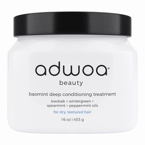 adwoa beauty Baomint™ Deep Conditioner for Curly Hair | Strengthens, Hydrates   Supports Growth | For Kinky, Coily   Curly Hair | 16 oz