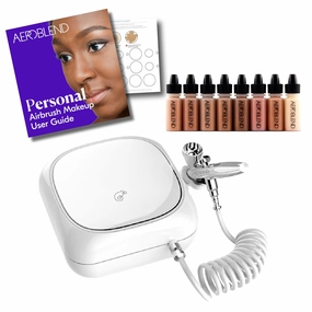 Aeroblend Airbrush Makeup Personal Starter Kit (DEEP Foundation)