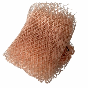 African Mesh Body Sponge, Net Loufah, Net Sponge from Africa (Peach)