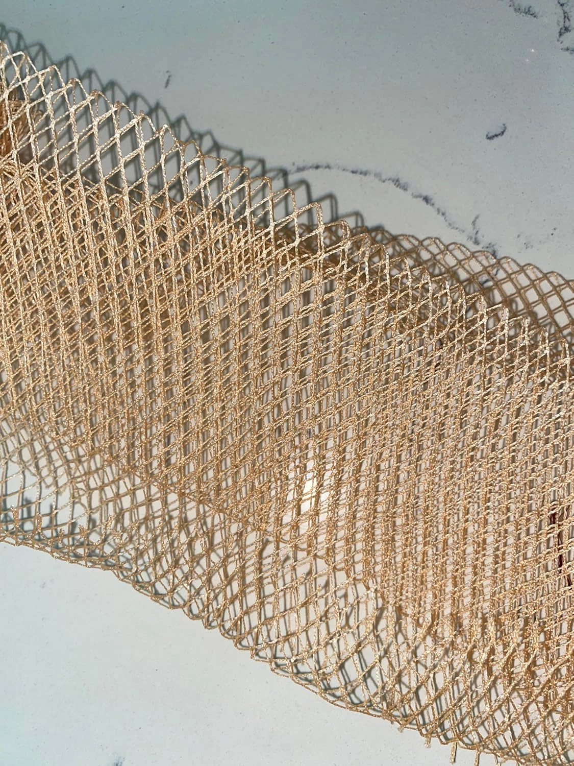African Mesh Body Sponge, Net Loufah, Net Sponge from Africa (Peach)