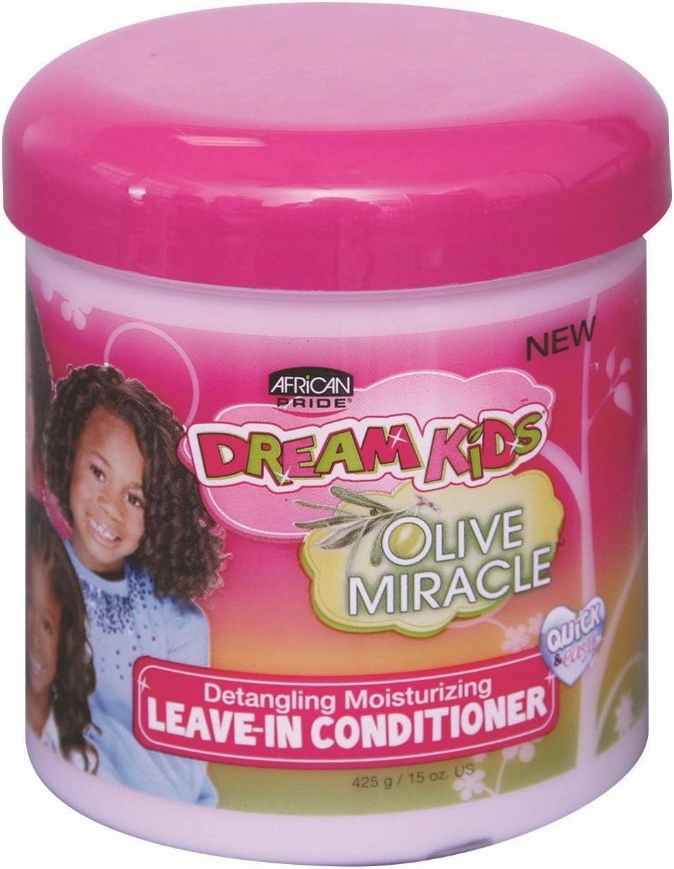 African Pride Dream Kids Olive Miracle Conditioner Leave-In 15 Ounce (443ml) (2 Pack)