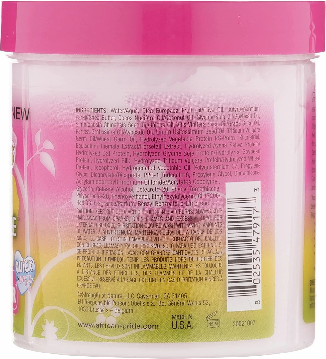 African Pride Dream Kids Olive Miracle Detangling Moisturising Leave-In Conditioner 15oz