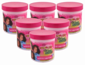 African Pride Dream Kids Olive Miracle Leave-In Conditioner, 15 oz (Pack of 6)