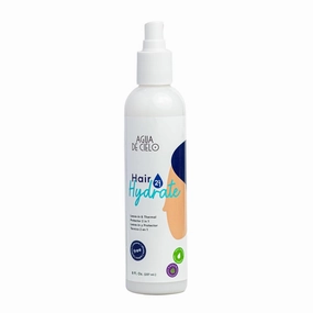 Agua de Cielo Hair Hydrate - Organic Leave-in & Heat Protectant for Hair, Hydrates & Protects Without Weighing Down Hair, Thermal Spray Infused with Jojoba Oil & Castor Oil - 8 oz