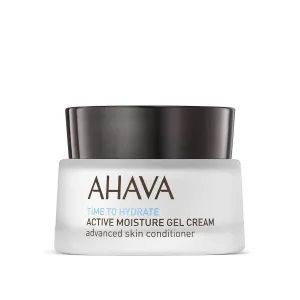 AHAVA Time To Hydrate Active Moisture Gel Cream, Advanced Skin Conditioner - Ultra Fresh Moisture Suspending Gel-Cream for Rejuvenation, Instant Hydration & Vitality, Combats Dehydration, 1.7 Fl.Oz