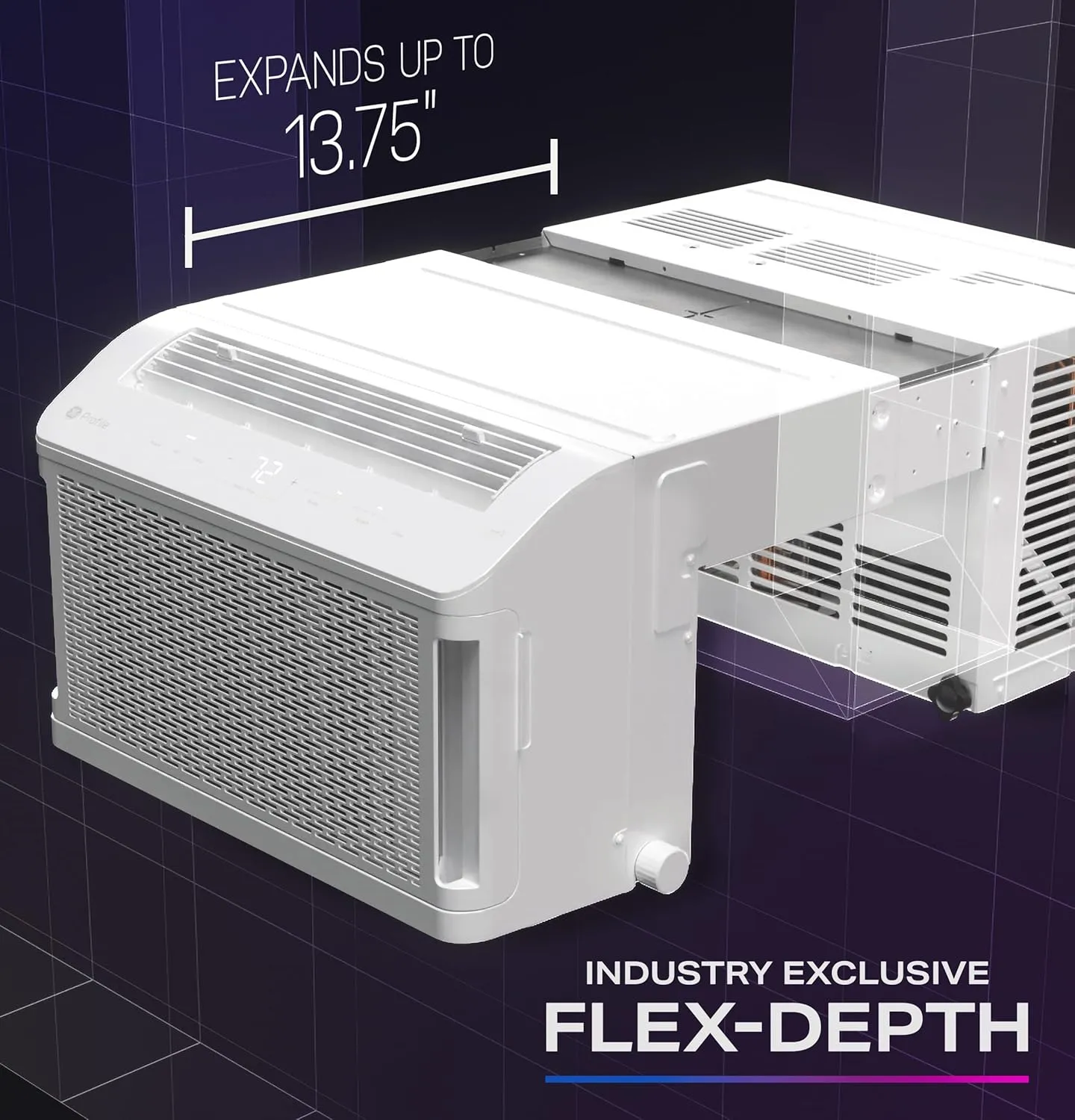 AHTT08BC Clearview Air Conditioner 8,300, WiFi Enabled, Ultra Quiet for Medium Rooms up to 350 Sq. FT, Full Window View with Easy Installation, Flex-Depth Design, 8300 BTU, White