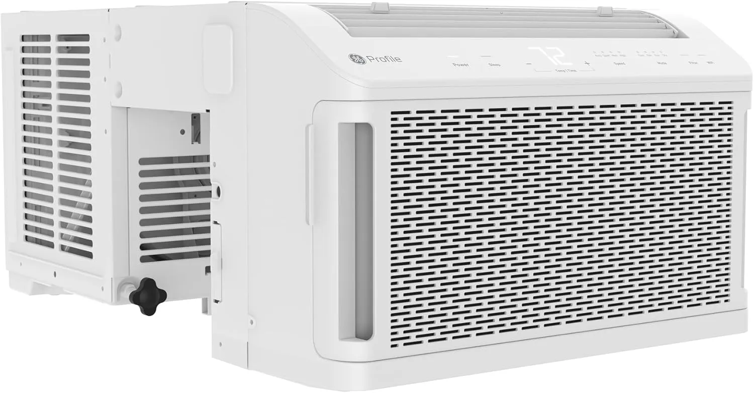 AHTT08BC Clearview Air Conditioner 8,300, WiFi Enabled, Ultra Quiet for Medium Rooms up to 350 Sq. FT, Full Window View with Easy Installation, Flex-Depth Design, 8300 BTU, White