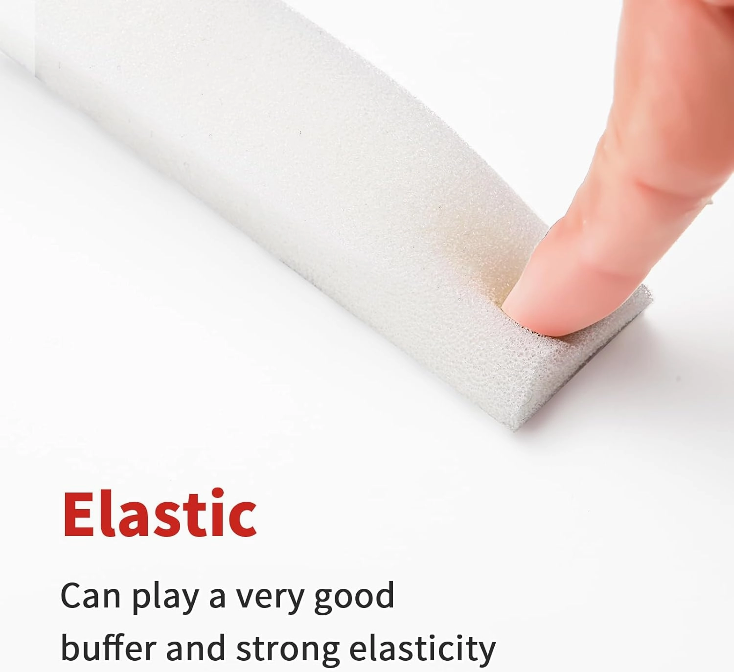 Aiglille Weather Stripping Door Seal 1 Inch W X 1 Inch T, Open Cell Air Conditioner Foam Insulation Window Seal, Total Length 26 Feet (6.5ft x 4 Rolls)