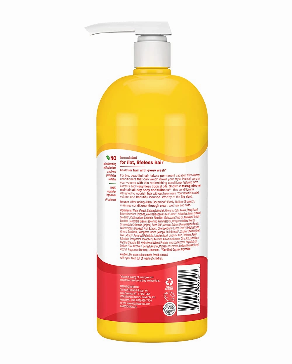 Alba Botanica Body Builder Conditioner, Mango, 32 Oz