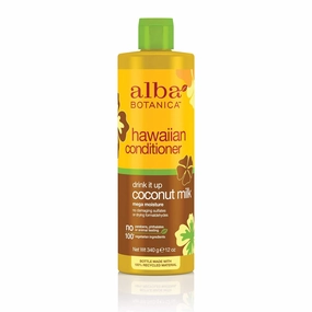 Alba Botanica Coconut Milk More Moisture Conditioner, For Dry Hair, Parabens Free, 12 Fluid Ounces (Pack Of 1)