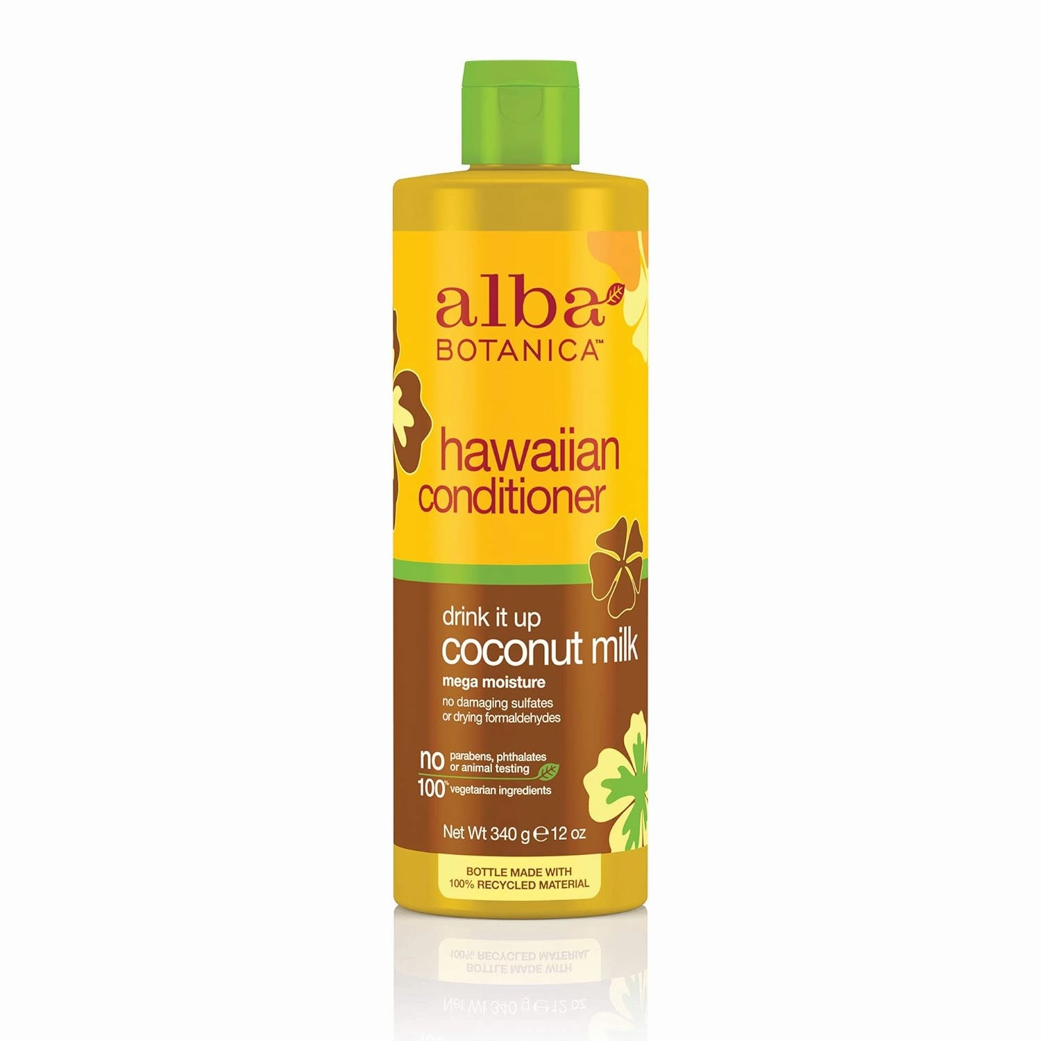 Alba Botanica Coconut Milk More Moisture Conditioner, For Dry Hair, Parabens Free, 12 Fluid Ounces (Pack Of 1)