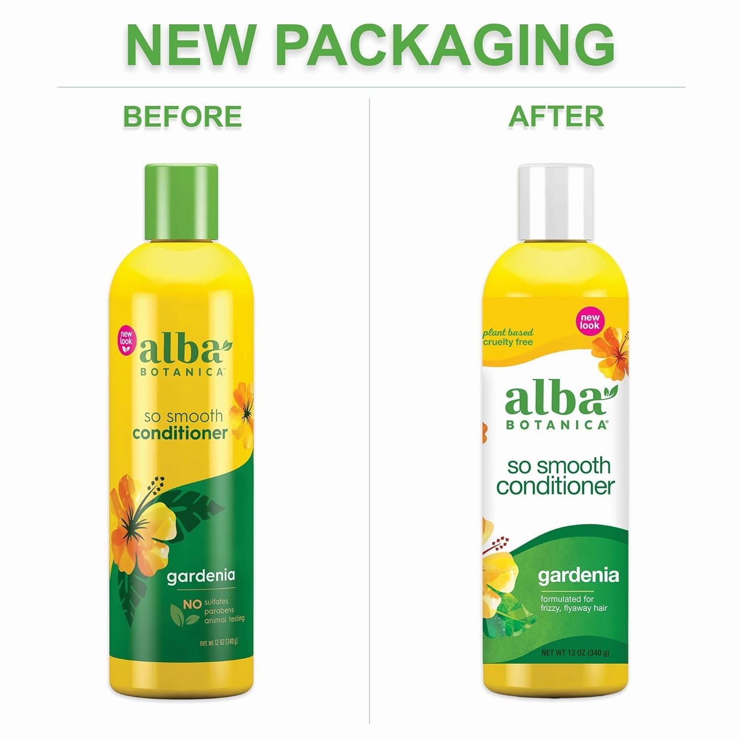 Alba Botanica So Smooth Conditioner, Gardenia, 12 Oz