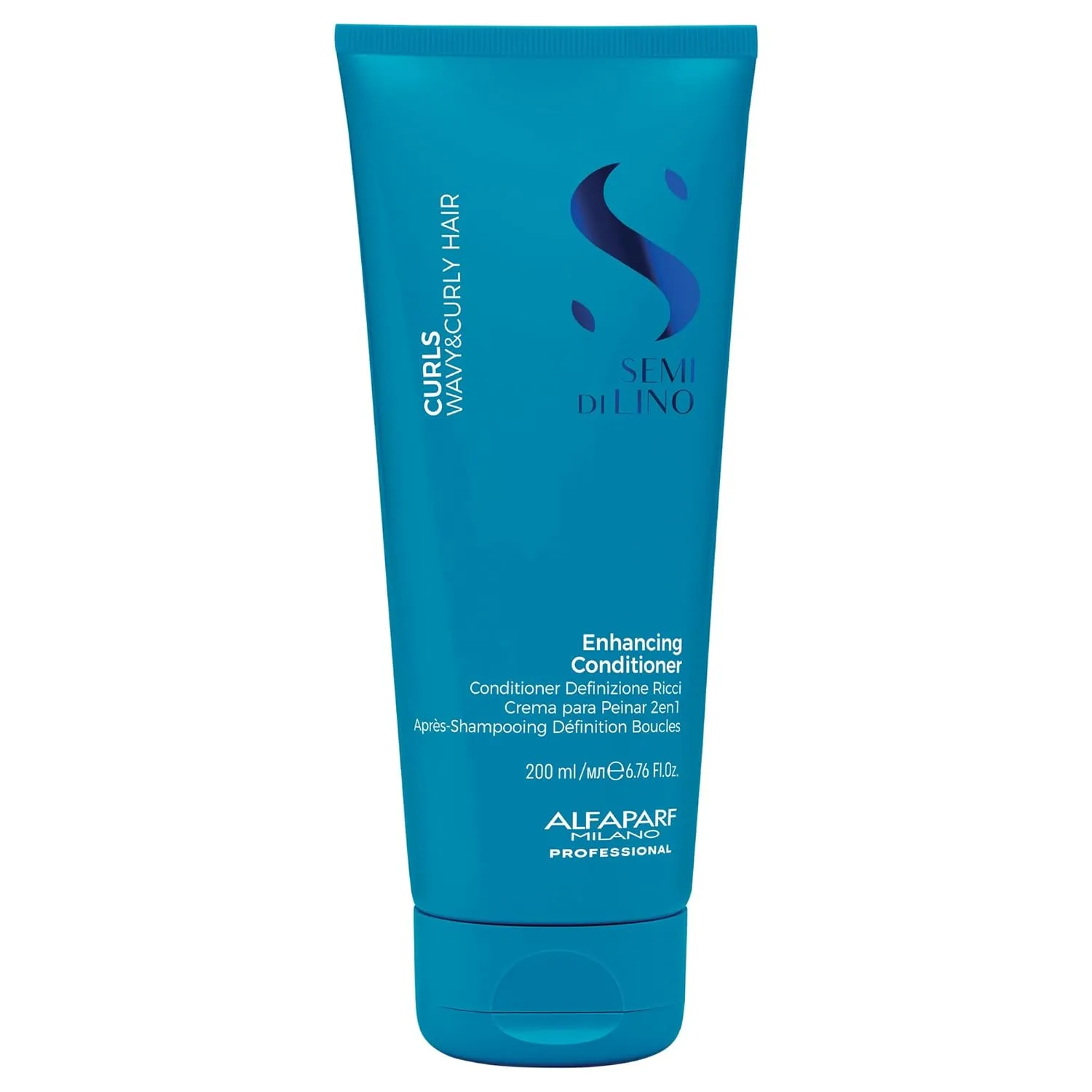 Alfaparf Milano Semi Di Lino Curls Enhancing Conditioner for Wavy and Curly Hair - Hydrates and Nourishes - Reduces Frizz - Protects Against Humidity - Vegan-Friendly Formula