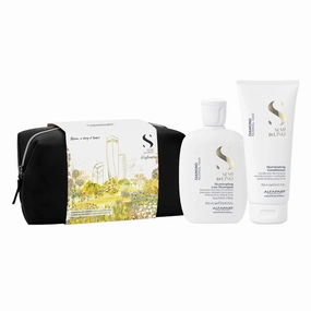 Alfaparf Milano Semi di Lino Diamond Illuminating Shampoo and Conditioner Set - Sulfate Free Shampoo and Conditioner for Color Treated Hair - Adds Brilliant Shine and Softness