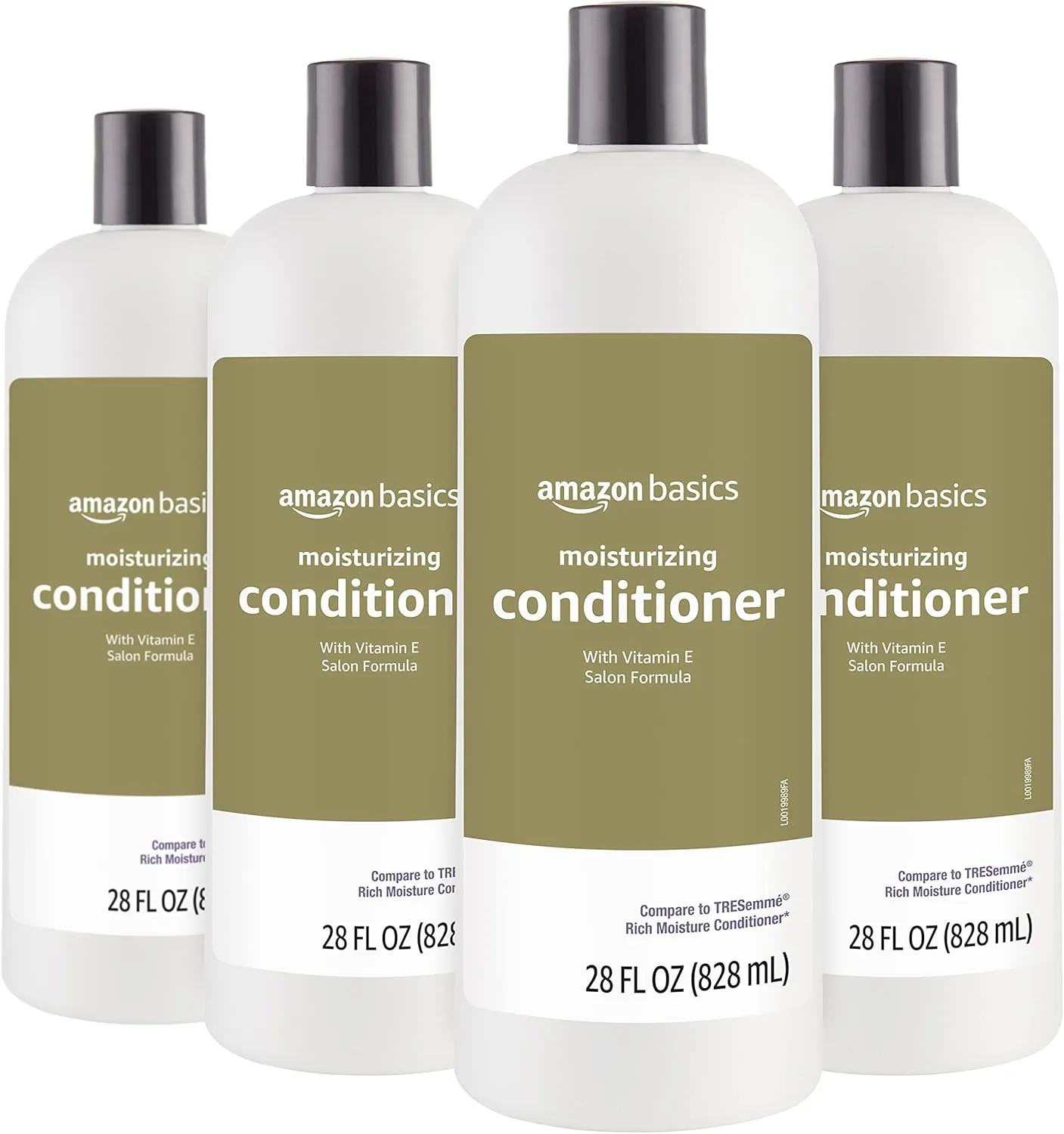 Amazon Basics Moisture Rich Conditioner, 28 Fl Oz (Pack of 4)