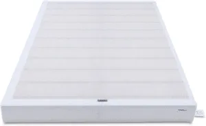 Amazon Basics Smart Box Spring Bed Base, 9-Inch Height Mattress Foundation, Tool-Free Easy Assembly, Full, 74"L x 53"W x 9"H, White
