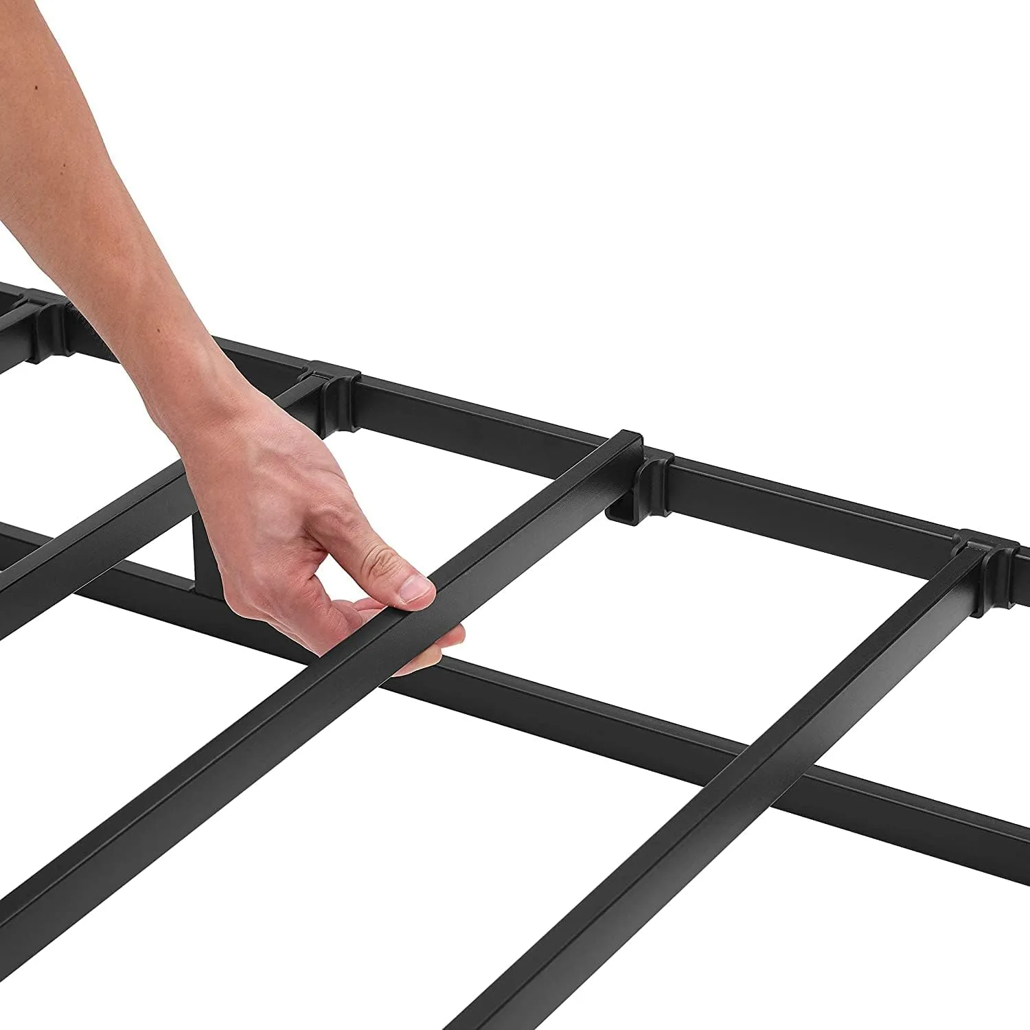 Amazon Basics Smart Box Spring Bed Base, 9-Inch Height Mattress Foundation, Tool-Free Easy Assembly, Full, 74"L x 53"W x 9"H, White