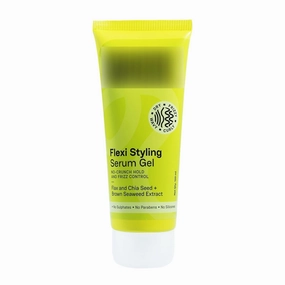 AMC Fl.exi Styling Serum Gel - Medium Hold & 94% Users Reported Frizz Reduction | Non-Crunchy, Non-Sticky | For Frizzy, Dry, Wavy, Curly Hair | Sulphate, Paraben & Silicone Free | 120 m