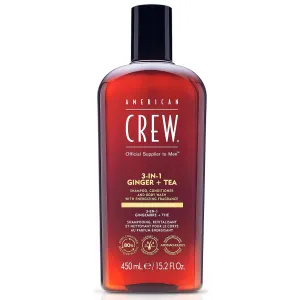 AMERICAN CREW 3-IN-1 GINGER   TEA Shampoo, Conditioner and Body Wash, 15.2 Fl Oz (Pack of 1)