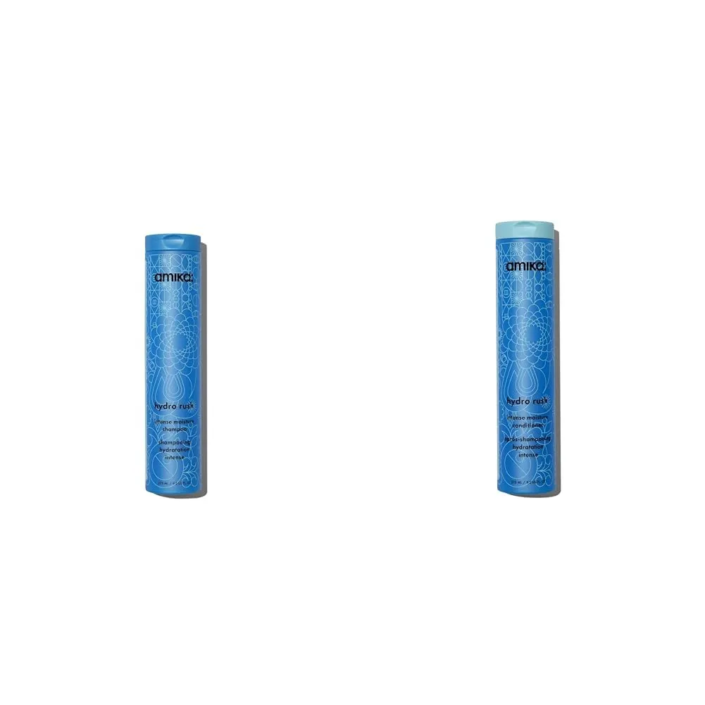 Amika hydro rush intense moisture shampoo 275ml and conditioner 275ml bundle