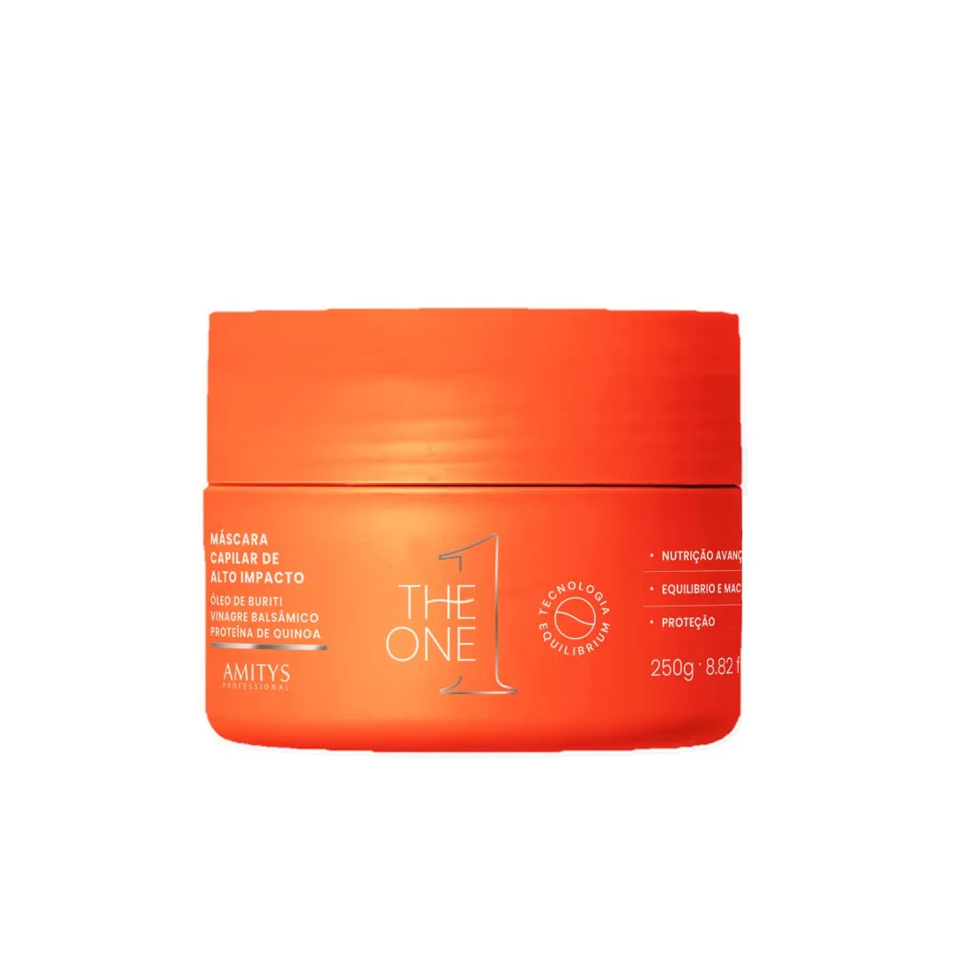 Amitys The One Deep Hydration Capillary Hair Mask 250g, Buriti Oil, Quinoa Protein, Balsamic vinegar. Damage Repair, Capillary Strengthening, Amino Acid Reposition