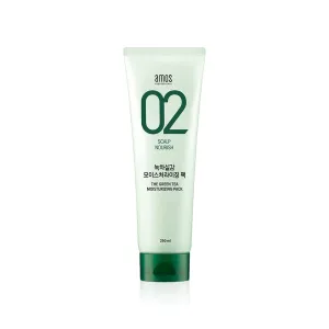 AMOS PROFESSIONAL Korean Green Tea Nourishing Hair Mask 8.45 oz (250ml) | Deep Conditioning Treatment for Hair Growth and Moisture