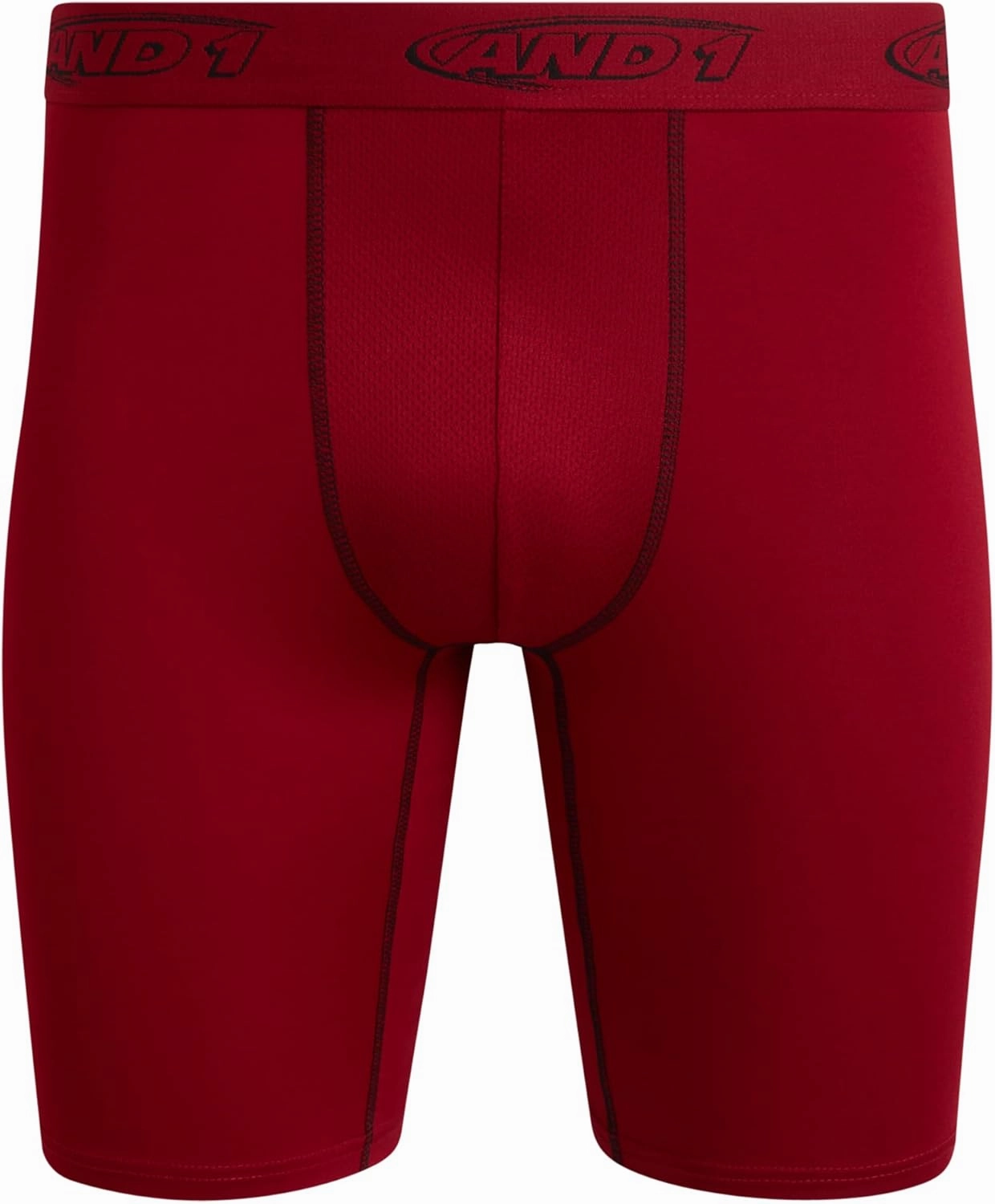 AND1 Mens Boxer Briefs - 5 Pack Performance Stretch Mens Underwear Long Leg Boxers for Men with Contour Pouch (Sizes: S-3XL)