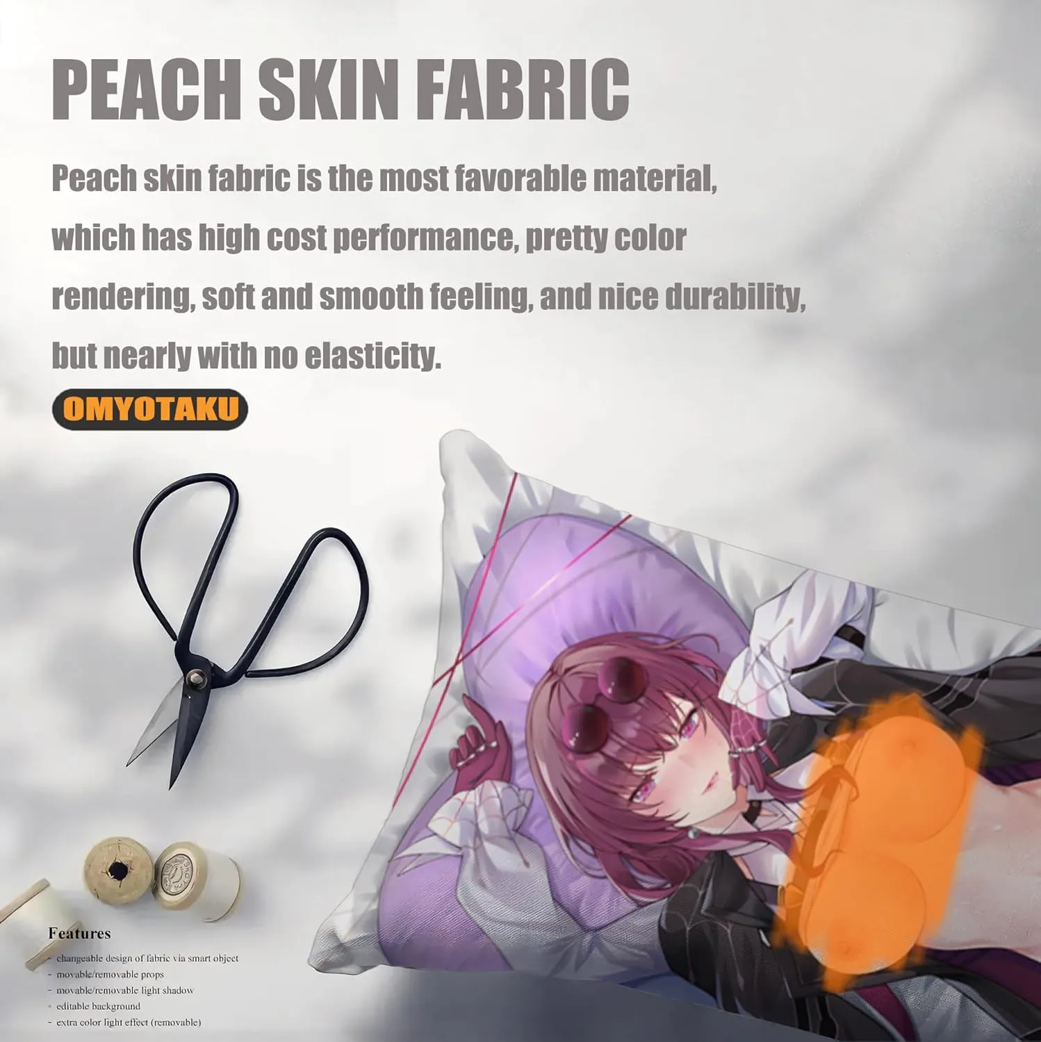 Anime Honkai Game Star Rail Kaf-ka Peach Skin 50x150 cm Hugging Body Pillow Case Otaku Throw Pillow Cushion Cover (Kaf-ka a)
