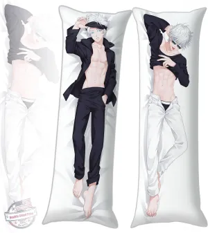 Anime Jujut-su Kai-sen Dakimakura 19x59 inches Cosplay Hugging Body Cool Pillow Case Custom Double Side Print Throw Pillow Cover (Style_a)