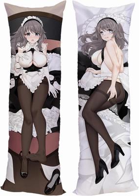Anime Pillow Case Dakimakura Azur Lane Impact 180x60cm (70.9in x 23.6in) Bedding Pillowcase Hugging Body Pillow Case Double Sided Cushions Covers Natural Velvet