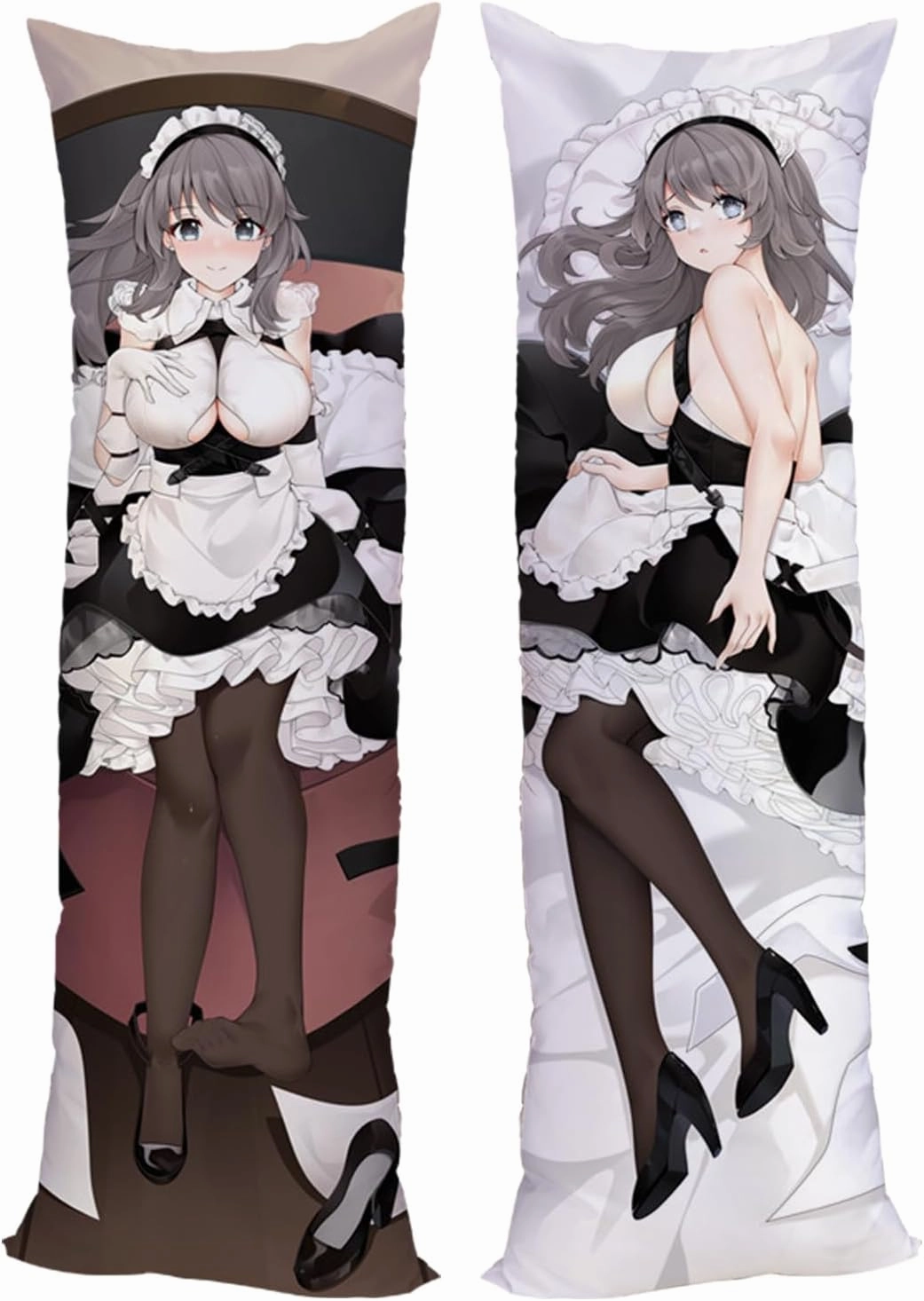 Anime Pillow Case Dakimakura Azur Lane Impact 180x60cm (70.9in x 23.6in) Bedding Pillowcase Hugging Body Pillow Case Double Sided Cushions Covers Natural Velvet