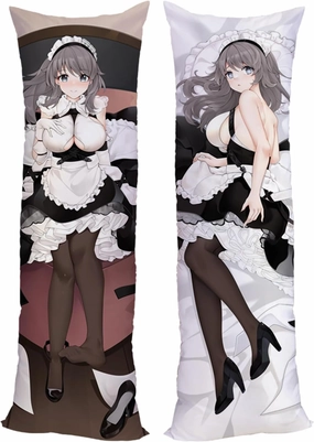 Anime Pillow Case Dakimakura Azur Lane Impact 180x60cm (70.9in x 23.6in) Bedding Pillowcase Hugging Body Pillow Case Double Sided Cushions Covers Natural Velvet