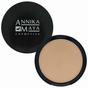 Annika Maya Mineral Powder Foundation, Buildable Coverage, Hypoallergenic, Made in the USA (Sand)