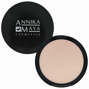 Annika Maya Mineral Powder Foundation, Buildable Coverage, Hypoallergenic, Made in the USA (Shell)