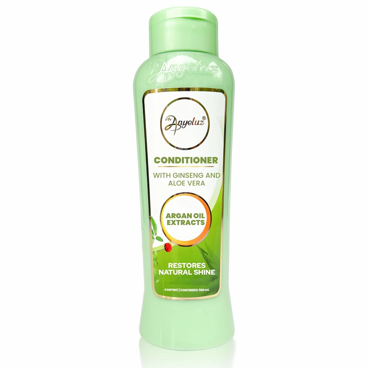 ANYELUZ Aloe Vera Argan Oil Conditioner, Moisture-Rich and Lightweight Nourishing Formula, Detangler for All Hair Types, Daily Use