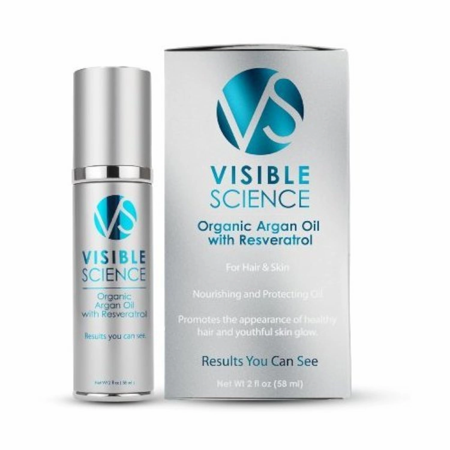 Argan Oil - Anti Aging Hair Serum - Hair Moisturizer to Repair Damaged Hair with Resveratrol - Antioxidants - Astaxanthin - Organic - Non-Greasy - Vanilla Scented (2oz)