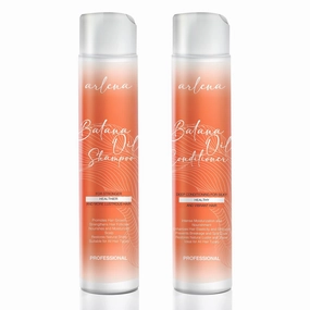 Arlena Batana Oil Shampoo and Conditioner Set - Made in USA - Promotes Hair Growth, Deep Conditioning, Nourishing & Moisturizing for Silky, Healthy, Lustrous Hair - Ideal for All Hair Types
