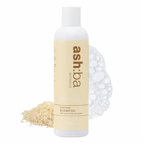 Ashba Botanics Hydrating Shampoo For Dry & Dehydrated Hair| Mildly Cleanses, Soothes Scalp With Green Tea Extract, Shea Butter | Hair Shampoo for Curly Hair | For Men & Women, Sulphate Free - 8 Fl Oz