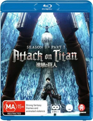 Attack on Titan Season 3 Part 1 Blu-ray | NON-USA Format | Region B Import - Australia