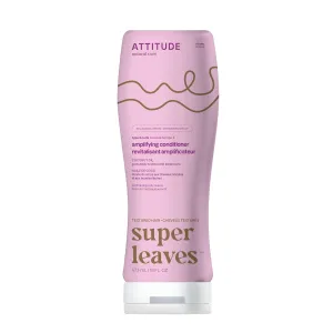 ATTITUDE Amplifying Conditioner for Curly Hair with Coconut Oil, Vegan Detangler and Naturally Derived Ingredients, 2a, 2b, 2c Curl Type, Gives body to Curls, 16 Fl Oz