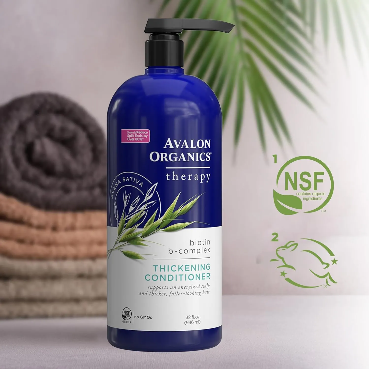 Avalon Organics Therapy Thickening Conditioner Biotin B-Complex, 32 oz