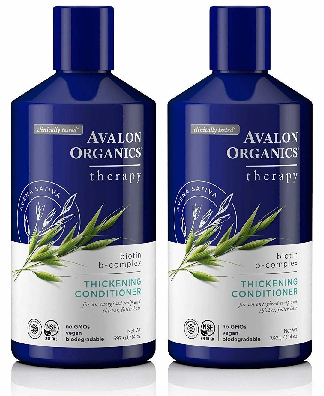 Avalon Organics - Complex Thickening Conditioner, Biotin B, 14 Oz (Pack of 2)