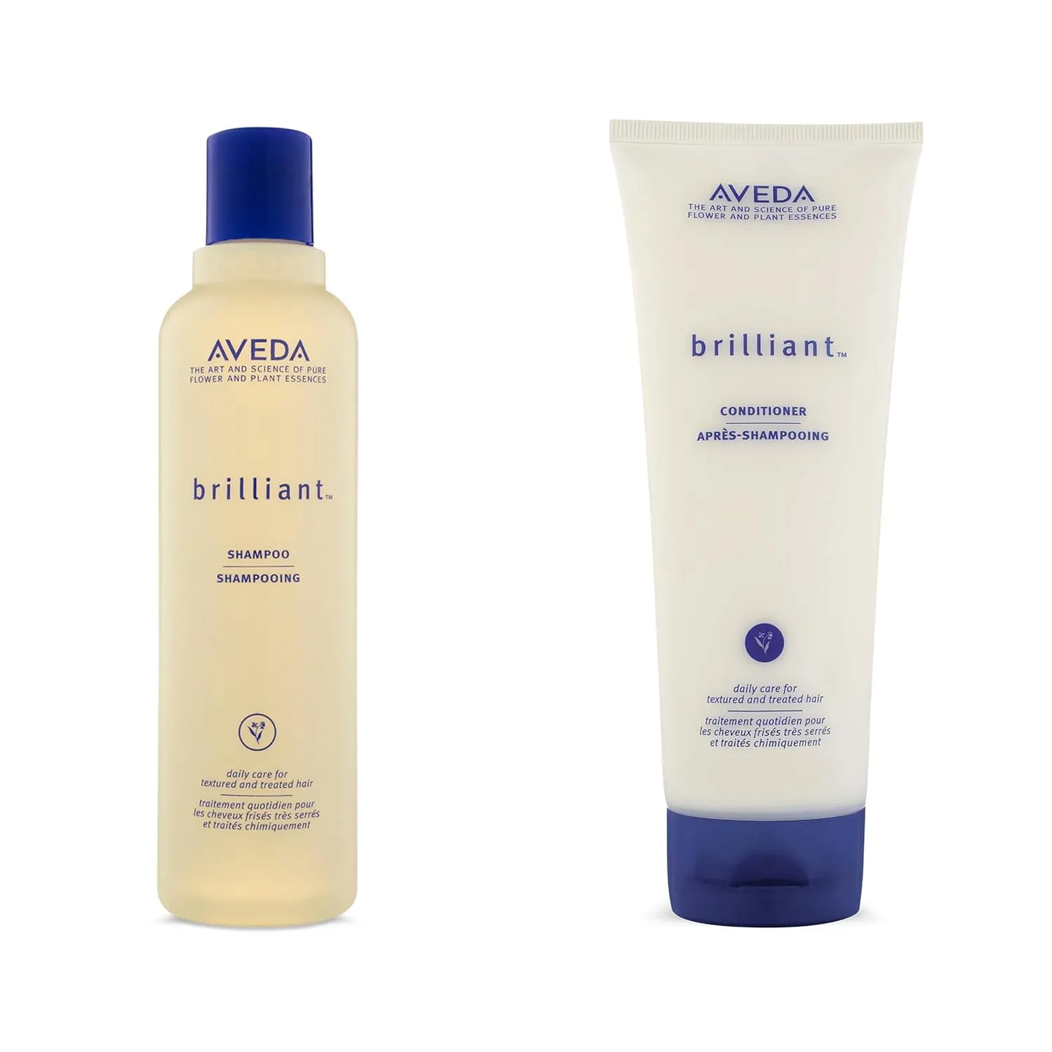 Aveda Brilliant Shampoo & Conditioner Duo | Shine-Enhancing Shampoo & Conditioner | Deeply Cleanses, Detangles, Smooths | for All Hair Types
