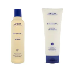 Aveda Brilliant Shampoo & Conditioner Duo | Shine-Enhancing Shampoo & Conditioner | Deeply Cleanses, Detangles, Smooths | for All Hair Types