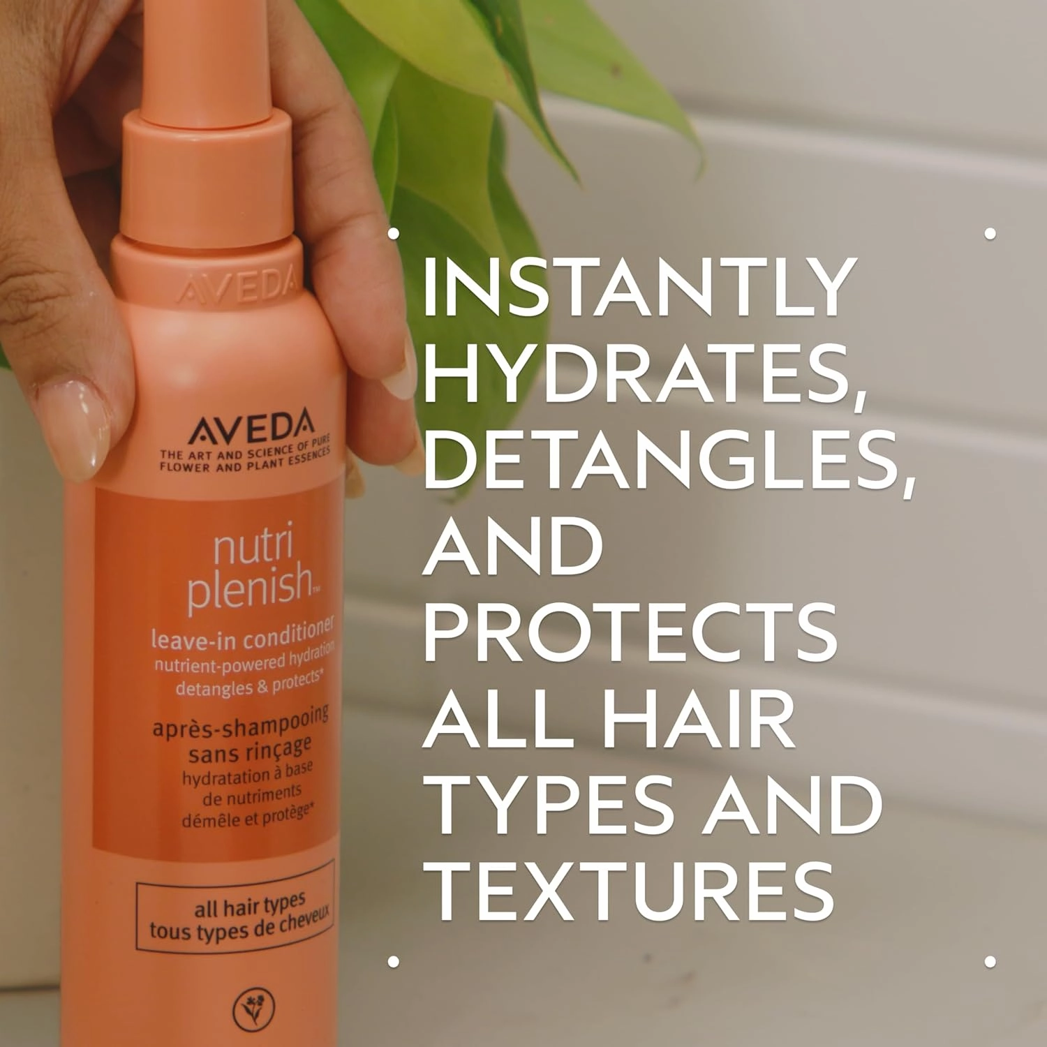 Aveda Nutriplenish Leave-In Conditioner | Hydrates, Detangles & Replenishes Hair for 72 Hours | Heat Protectant | for All Hair Types | 98% Naturally Derived*