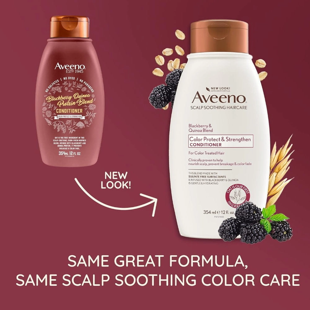 Aveeno Color Protect & Strengthen Blackberry & Quinoa Blend Conditioner 354ml