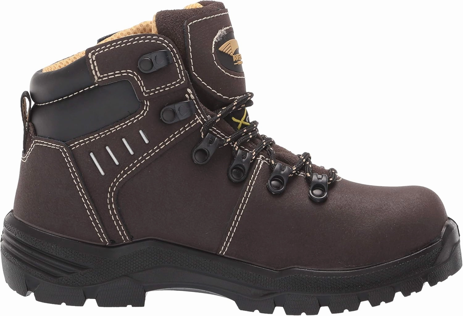 Avenger Work Boots Women's Foundation Internal Metatarsal Guard 6" Leather Carbon Toe Puncture Resistant Waterproof Eh Work Boots
