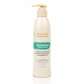 AVIVA - Biotin Conditioner, Revitalizing Hair Conditioner, Hair Growth Conditioner, Conditioner For Thinning Hair with Biotin, Argan Oil & Soy Protein, Sulfate, Paraben, & SLS-Free, 10.75 Fl Oz